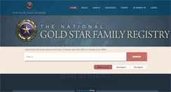 Desktop Screenshot of goldstarfamilyregistry.com