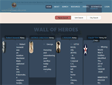 Tablet Screenshot of goldstarfamilyregistry.com